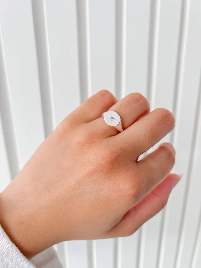 Anel Dedinho Estrela Cadente - Prata