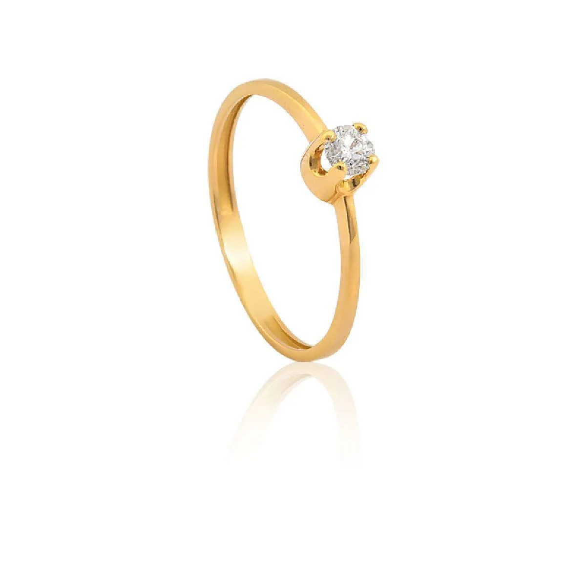 Anel solitário de ouro 18k Diamante 20 pts CLASSIC