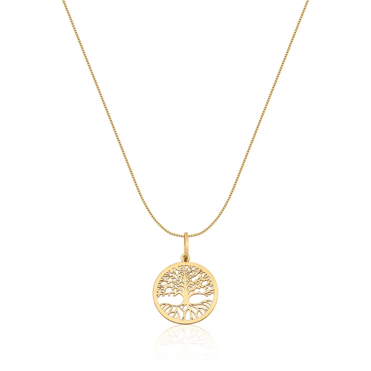Pingente de Ouro 18k de Árvore da Vida