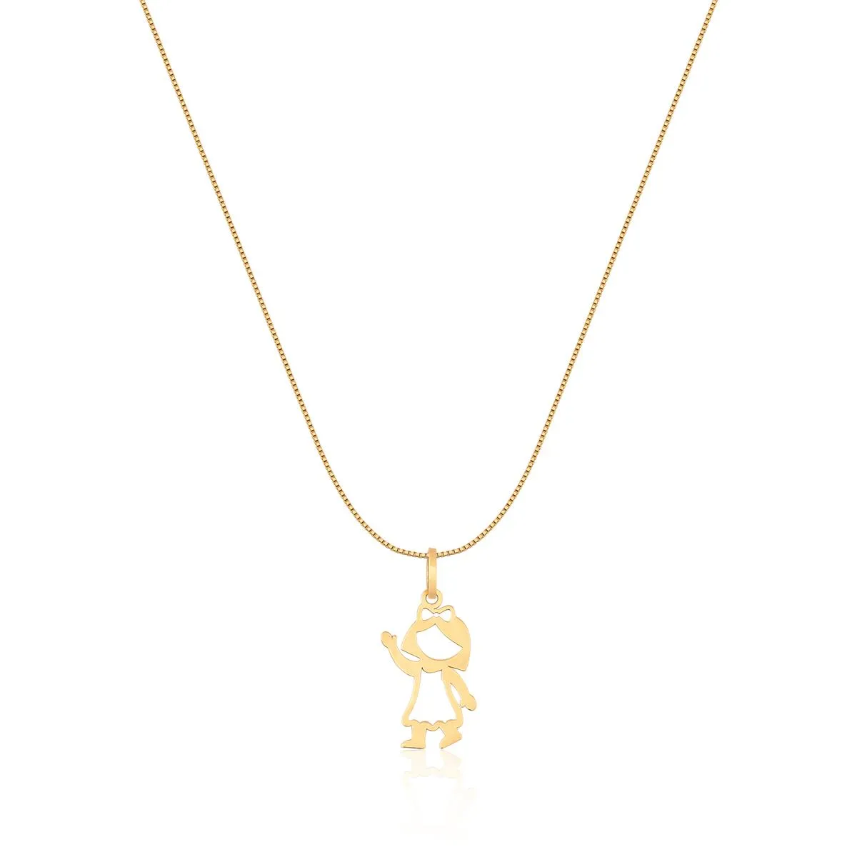 Pingente de Ouro 18k de Menina