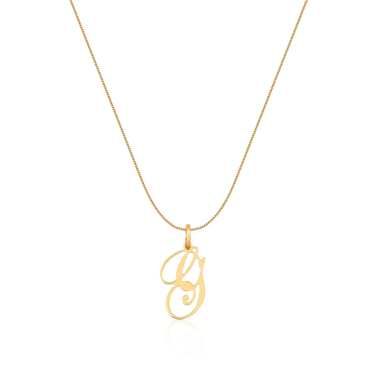 Pingente de Ouro 18k de Letra G