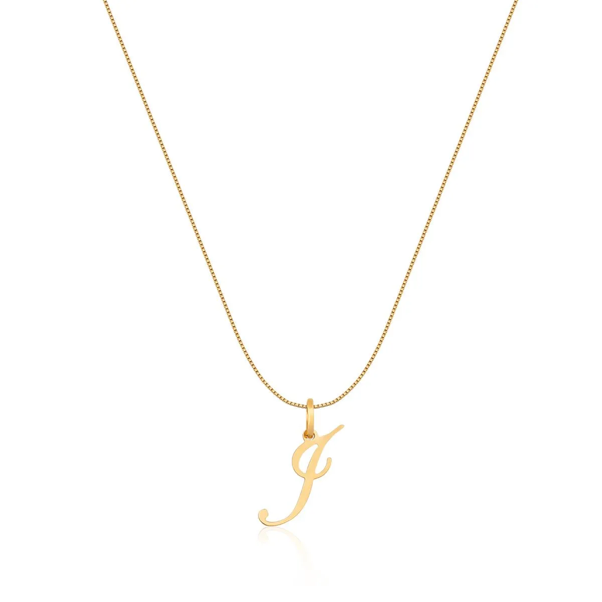 Pingente de Ouro 18k de Letra J