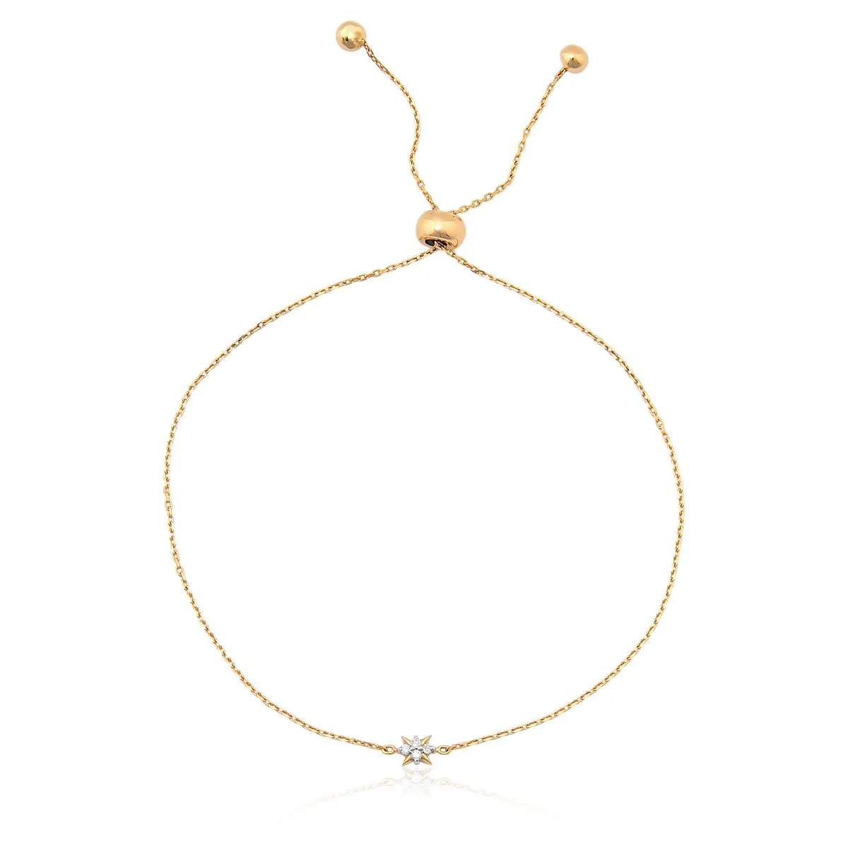 Pulseira de Ouro 18k com Diama