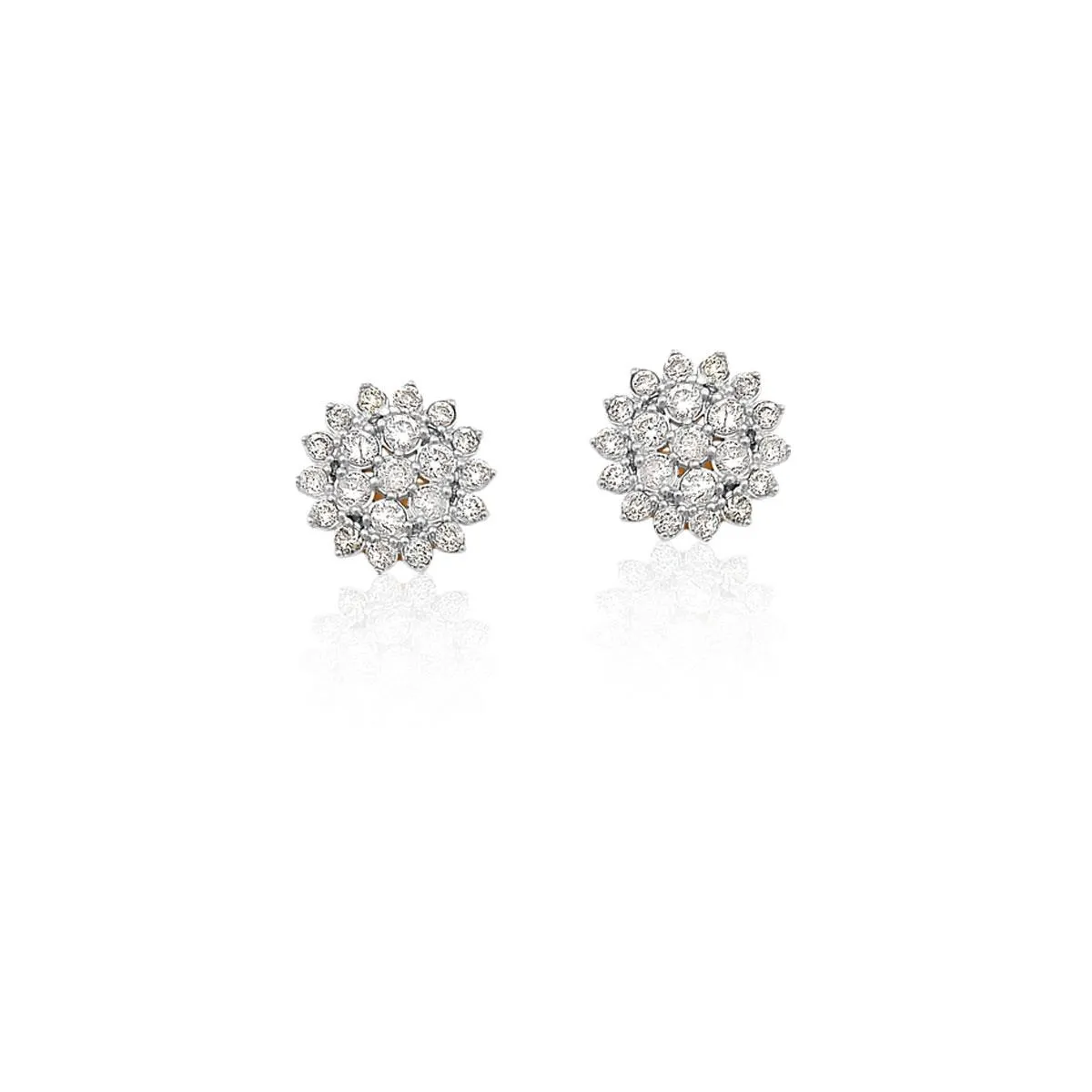 Brinco Gifts Soleil stud ouro 18k sol cravejado de Diamantes