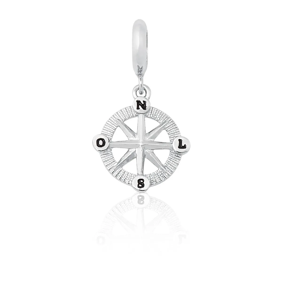 Pingente de Prata 925 Charms de Bússola