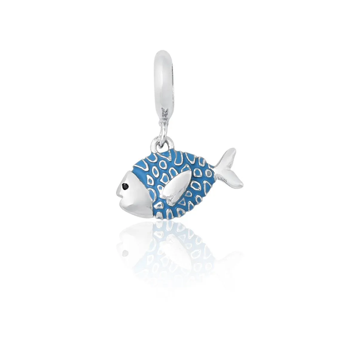 Pingente de Prata 925 Charms de Peixe