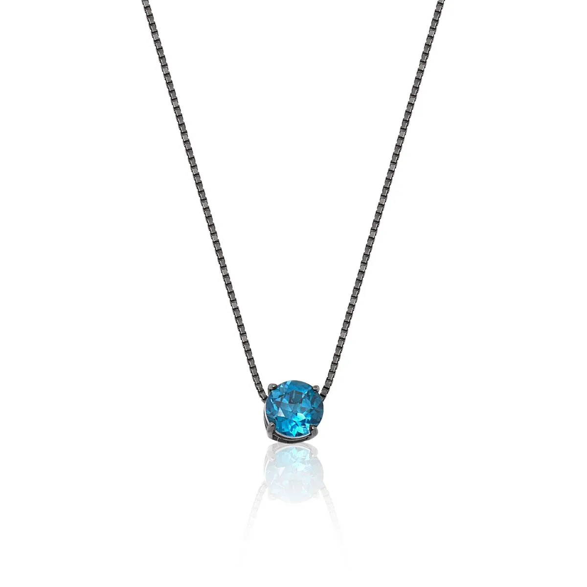 Gargantilha de Ouro 18k com Topázio London.