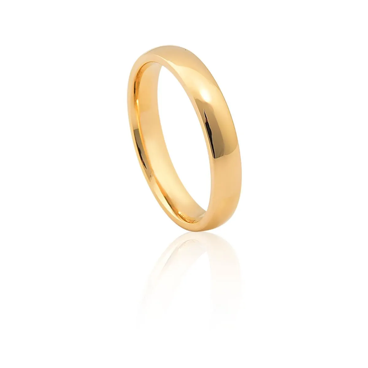 ALIANÇA DE CASAMENTO EM OURO 18K 3,6MM ANATÔMICA