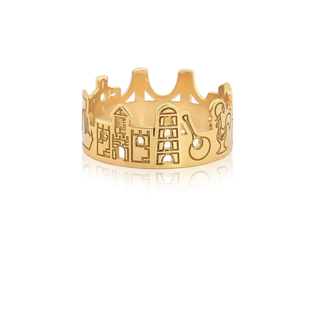 Anel de Ouro 18k de monumentos de Portugal