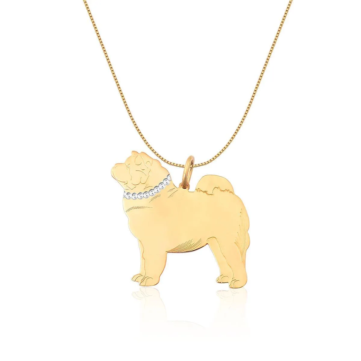 Pingente de Ouro 18k de Chow-Chow