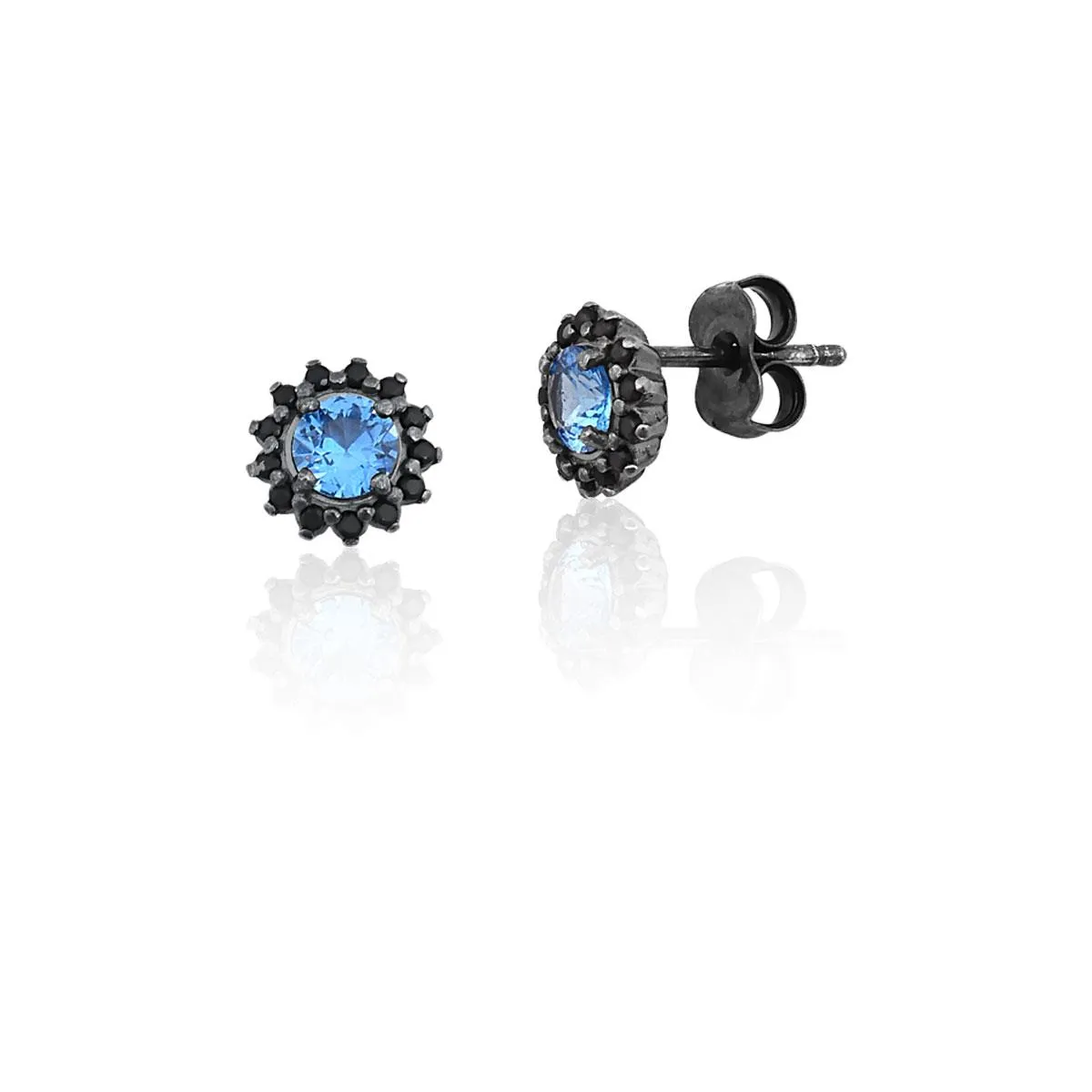 Brinco de Prata 925 com pedra