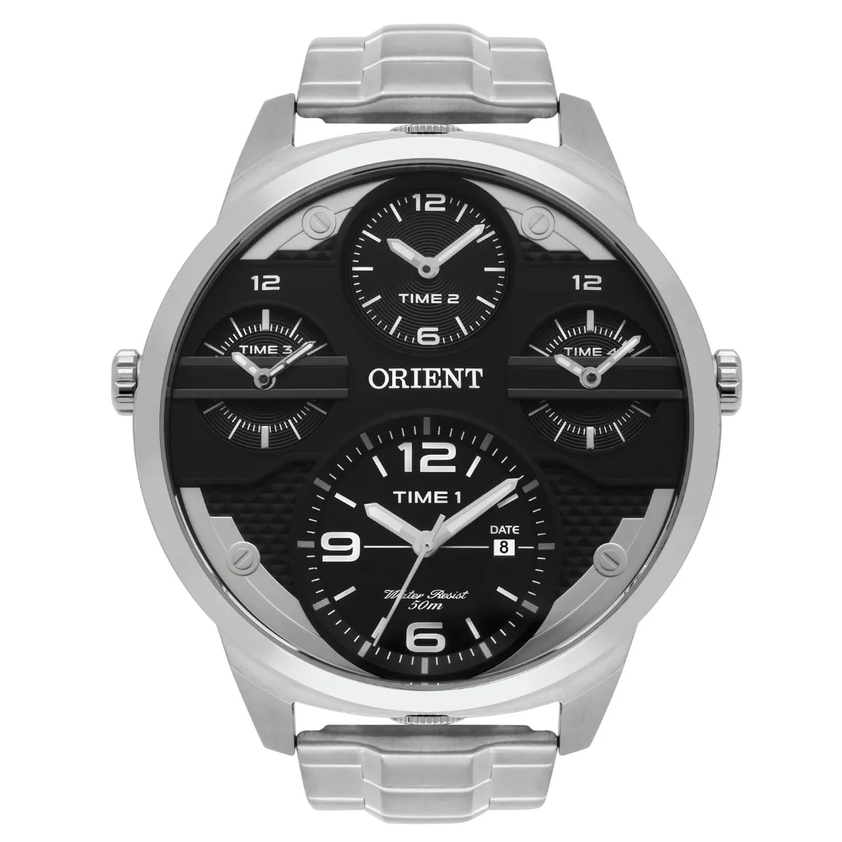 Relógio Orient XL Multi Time Masculino - MBSST002 P2SX