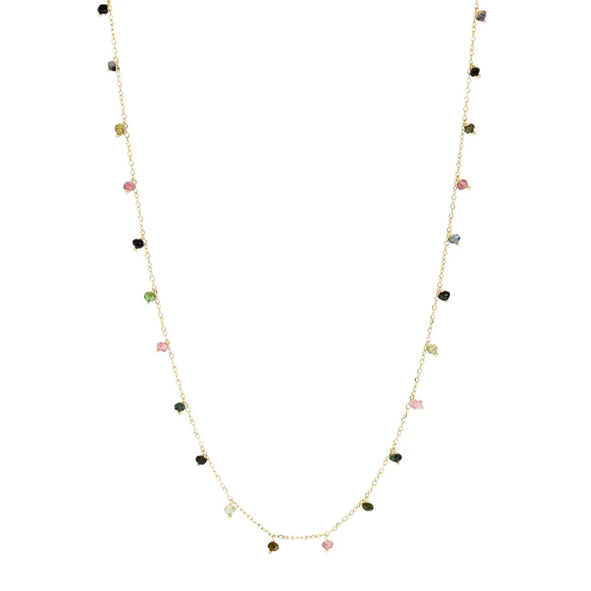 Gargantilha de Ouro 18k Pedras