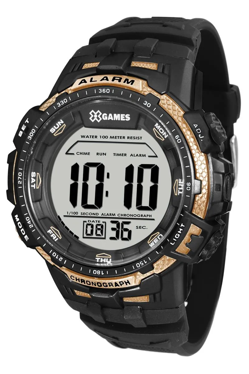 Relógio Pulso X Games Masculino - Quartz Digital - Xmppd426-Bxpx Preto