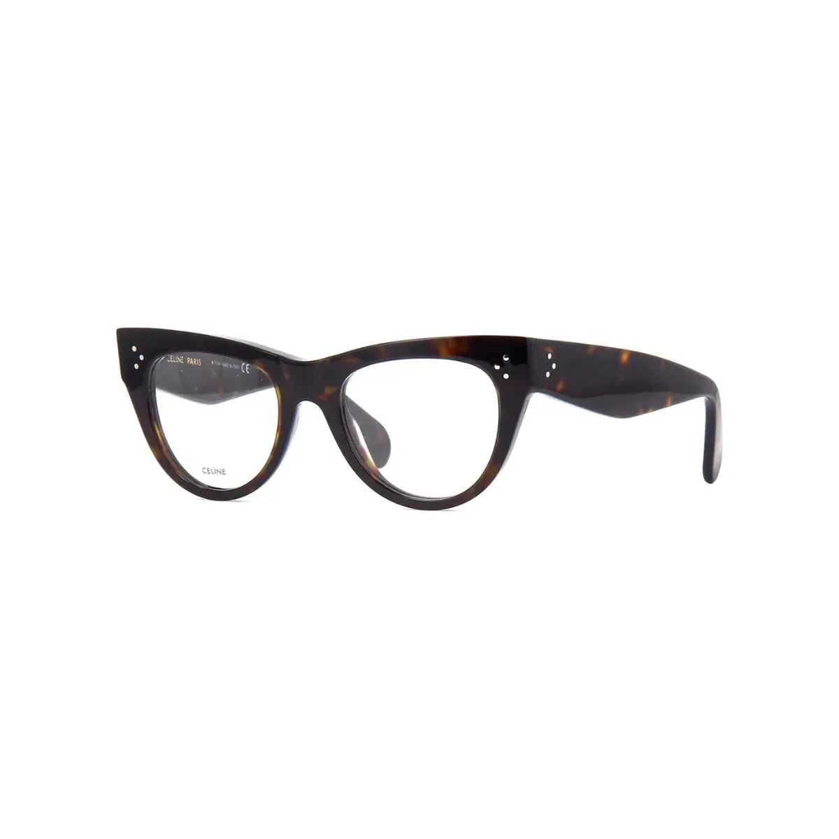 Óculos de Grau Celine CL5003IN_50052 Acetato Marrom Mesclado