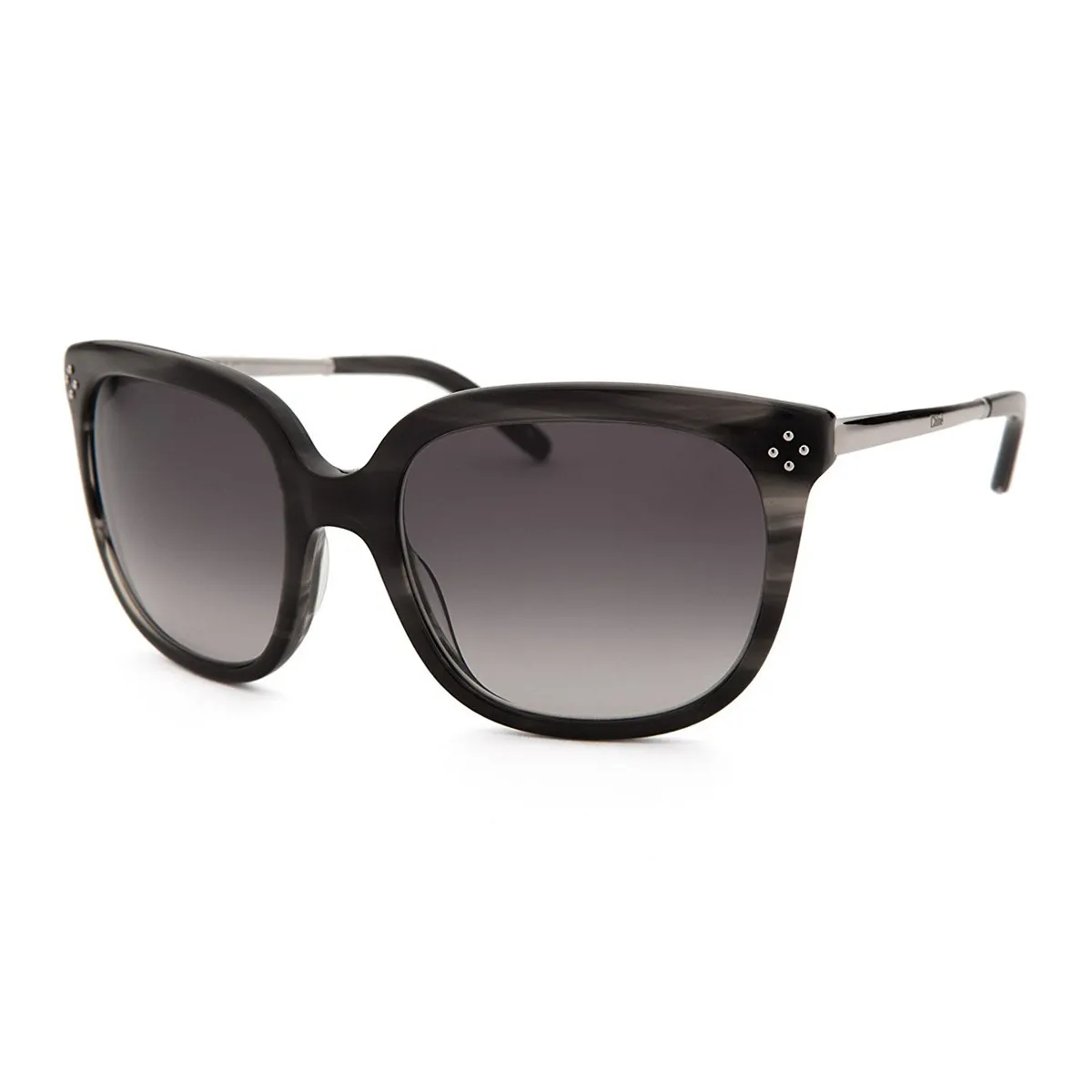 Óculos de Sol Chloé CE642S 026 55 Metal Cinza Mesclado com lentes na cor Fumê