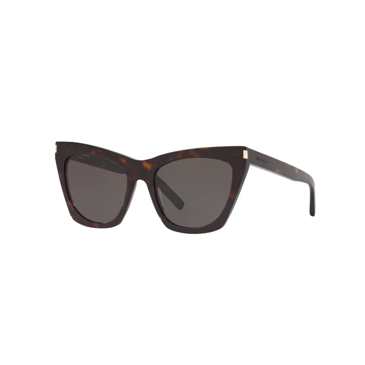 Óculos de Sol Saint Laurent SL 214 KATE-006 55 Acetato Marrom Mesclado com lentes na cor Fumê