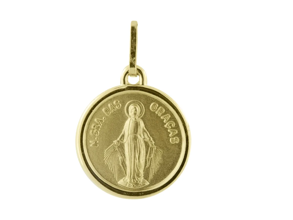 Pingente de Ouro 18k de N. S. das Graças