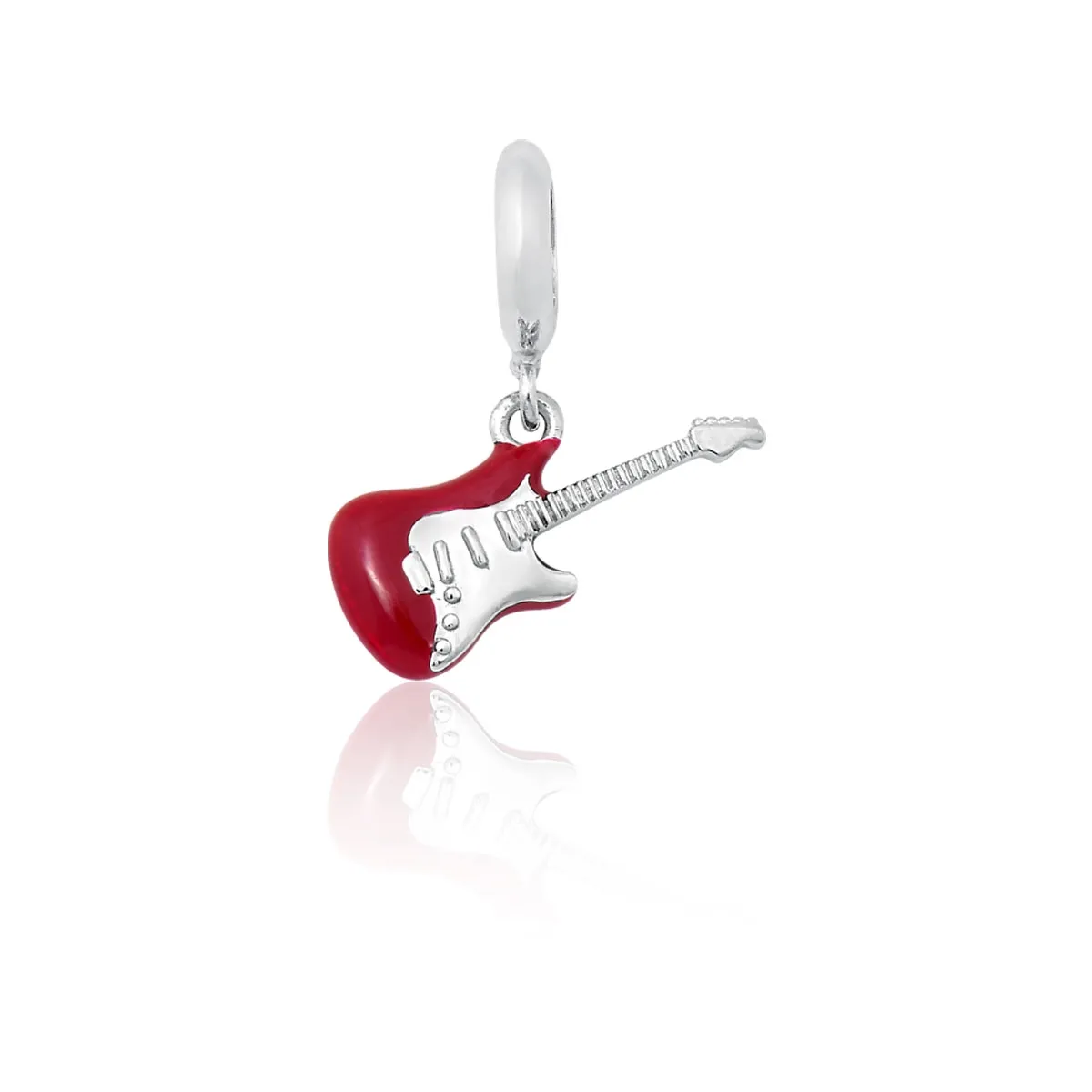 Pingente de Prata 925 Charms de Guitarra