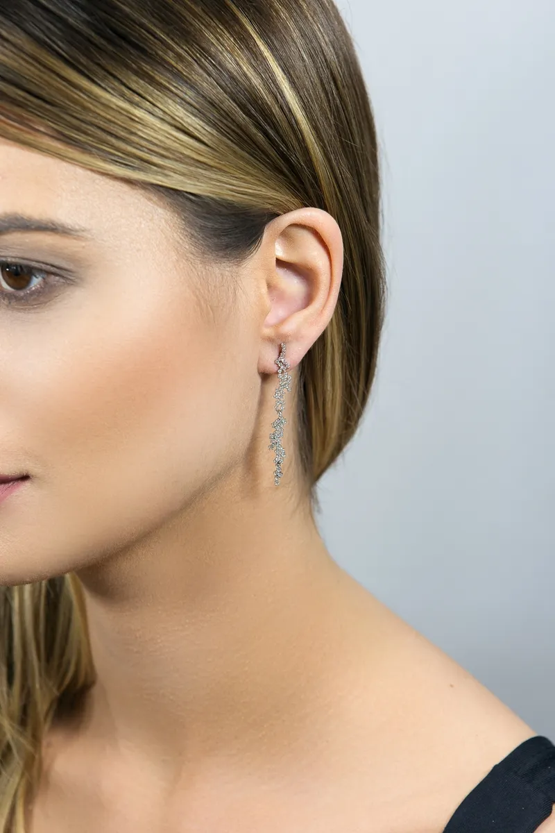 Brinco de Ouro 18k com Topazios