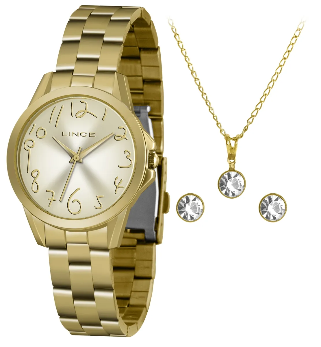 Relógio Lince Feminino LRGH124L KX34C2KX Dourado
