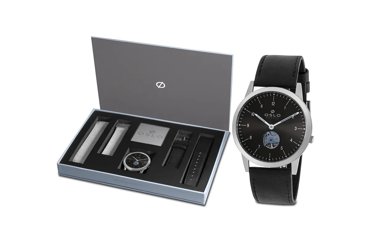 Relógio Olso Automático Masculino - OMBSCA900001-P1PX