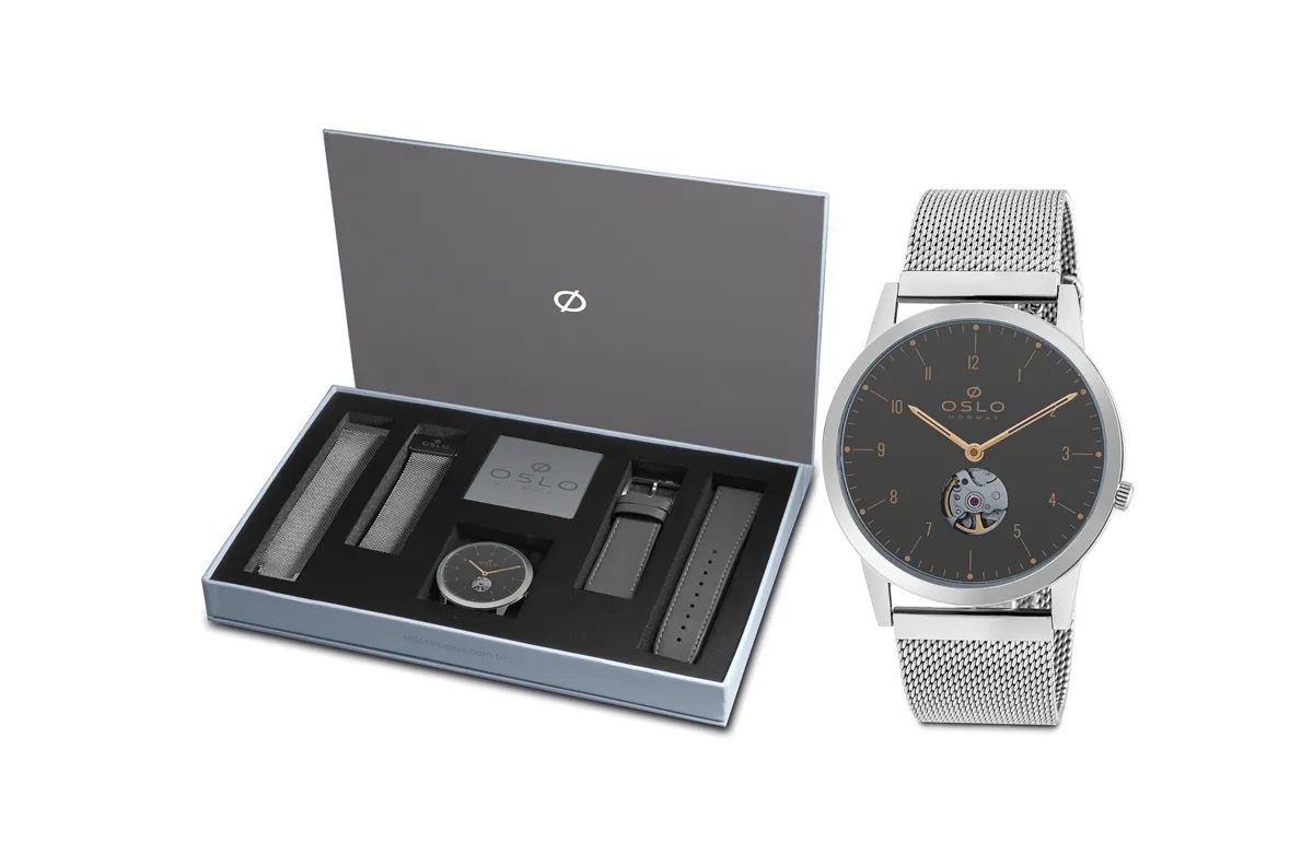 Relógio Oslo Automático Masculino - OMBSSA900001-G1SX