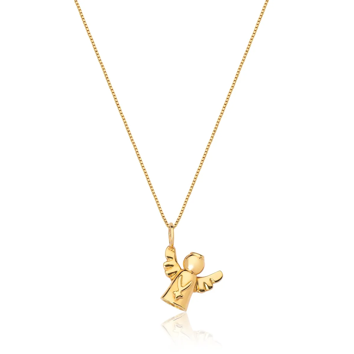 Pingente de Ouro 18k de Anjo