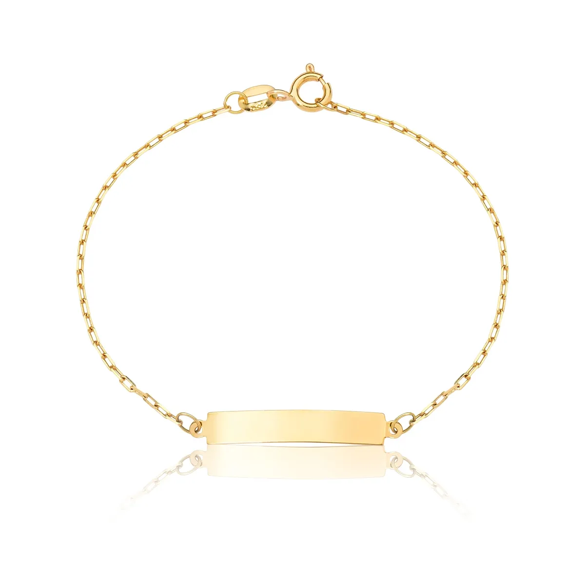 PULSEIRA INFANTIL DE OURO 18K PARA BEBÊ MELINDROSA-13CM