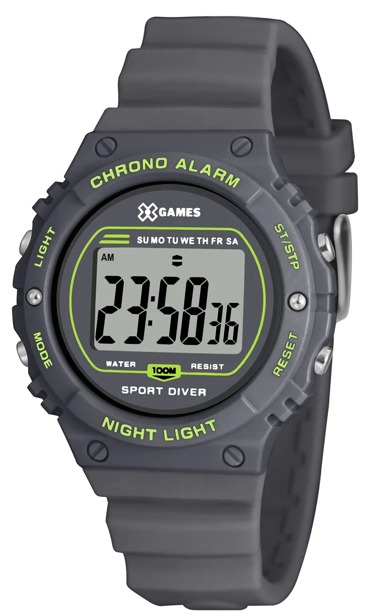 Relógio Pulso X Games Masculino - Quartz Digital - Xkppd063-Bxgx Cinza