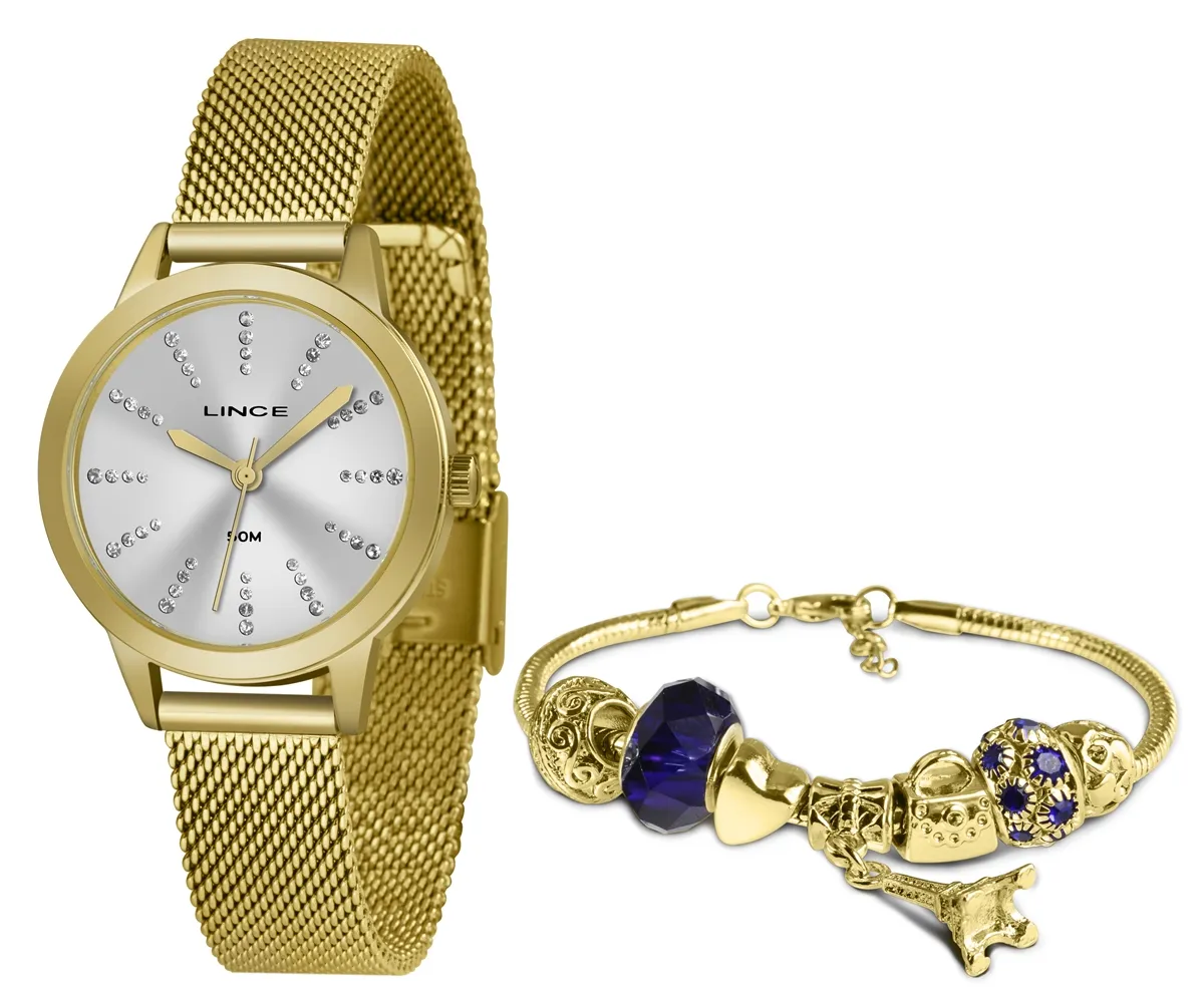 Relógio Lince Feminino LRGH123L KX12S1KX Dourado