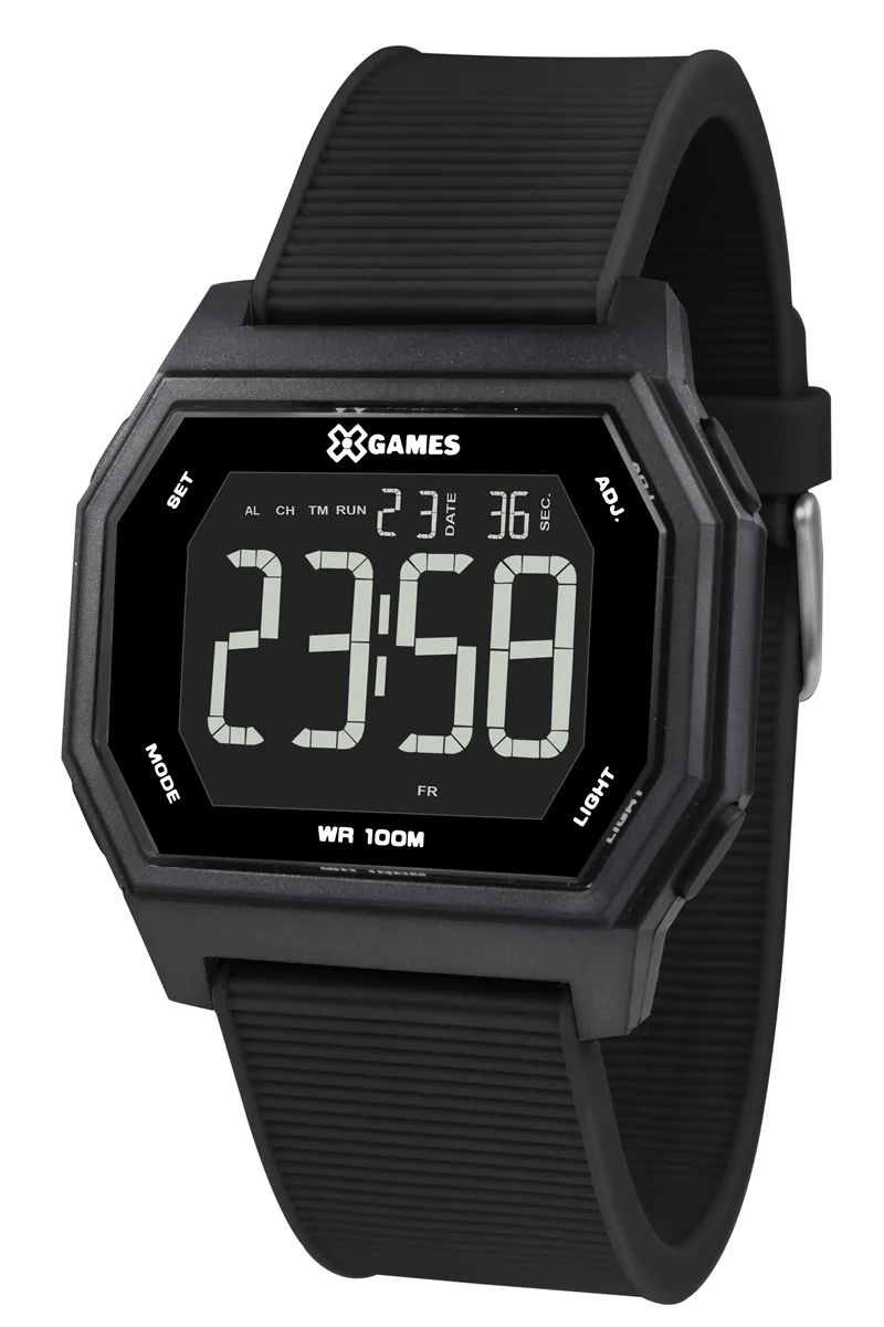 Relógio Pulso X Games Masculino - Quartz Digital - Xgppd112-Pxpx Preto