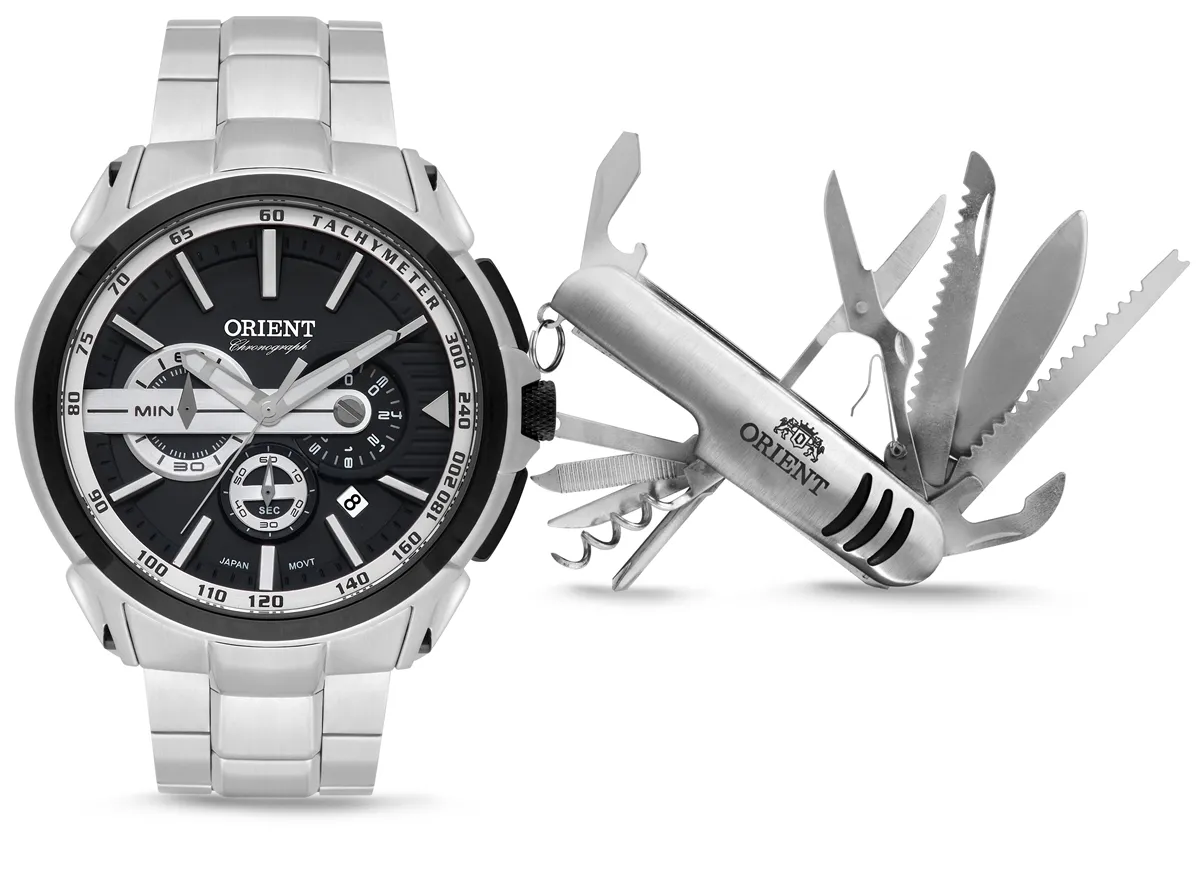 Relógio Orient Cronógrafo Masculino - MBSSC185 KV63P1SX