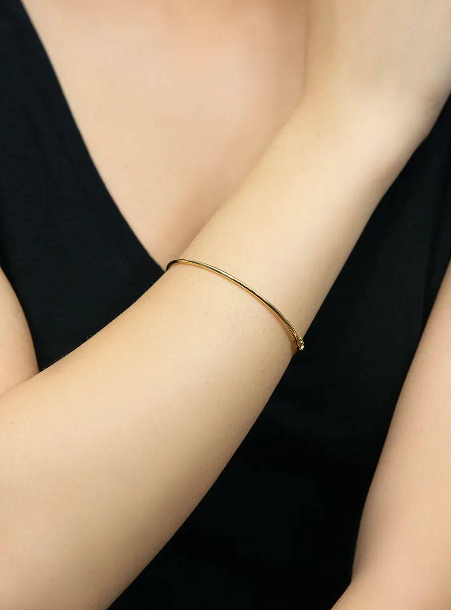 PULSEIRA DE OURO 18K FEMININA BRACELETE ALGEMA REDONDA