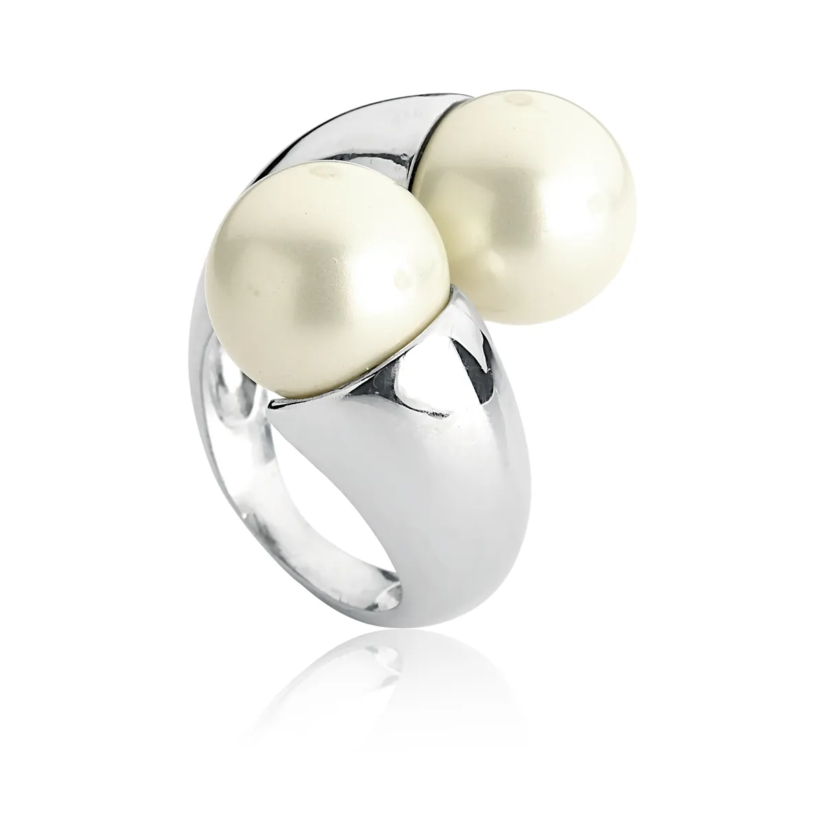 ANEL DE PRATA 925 COM  PÉROLAS-COLEÇÃO BOULET