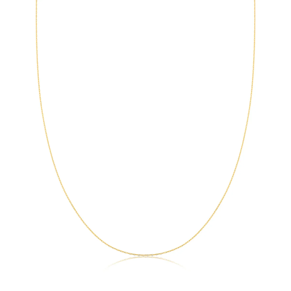 Corrente Essentials ouro 18k elo Cadeado 45CM