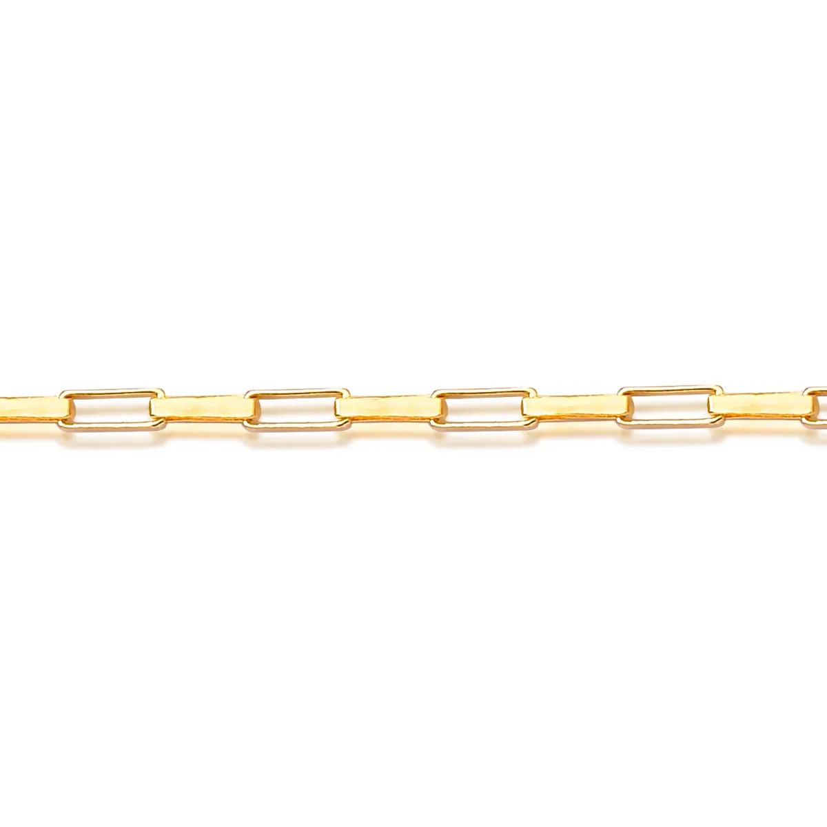 Pulseira malha Veneziana ouro 18k elo alongado 20CM