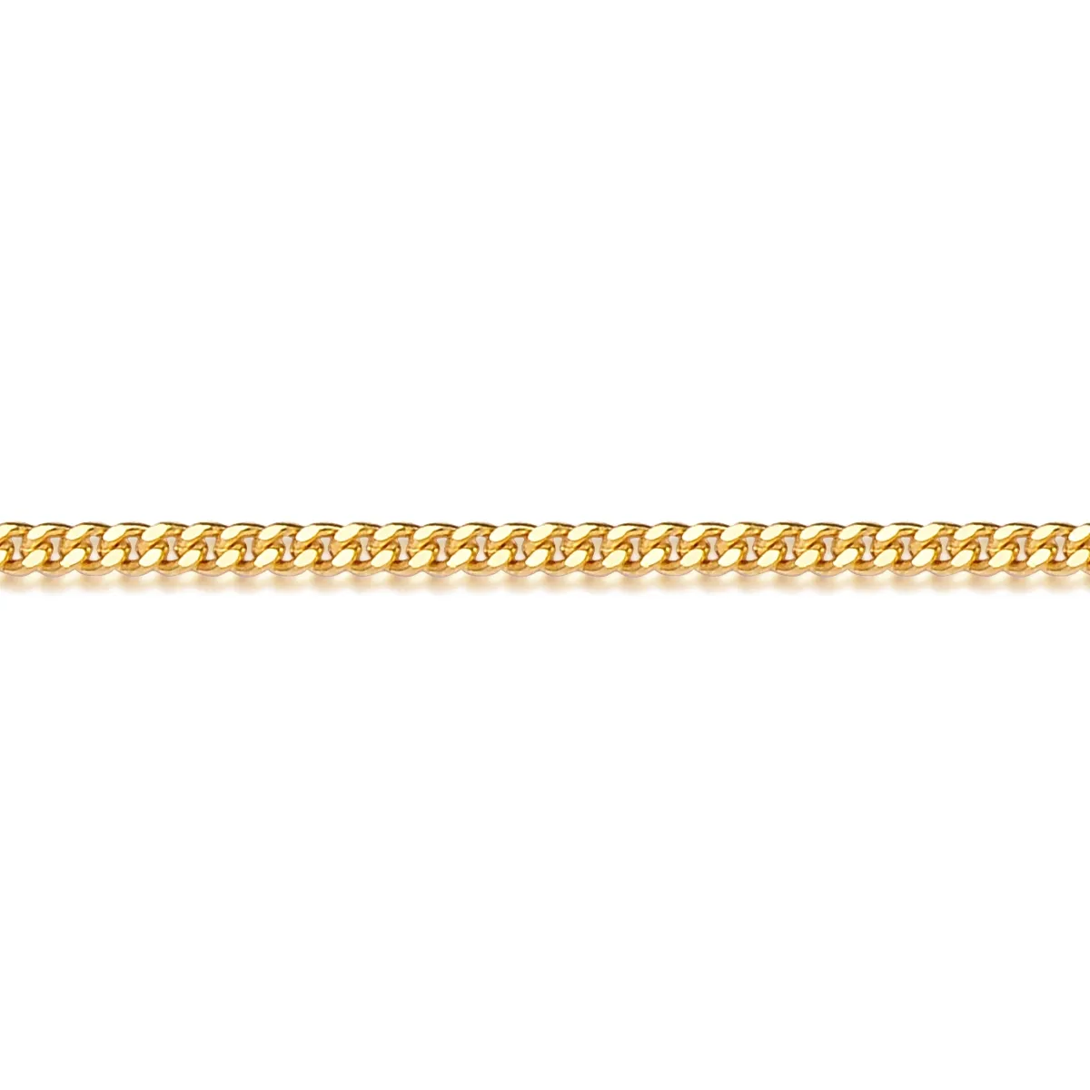 PULSEIRA DE OURO 18K FEMININA MALHA GROUMET-18CM