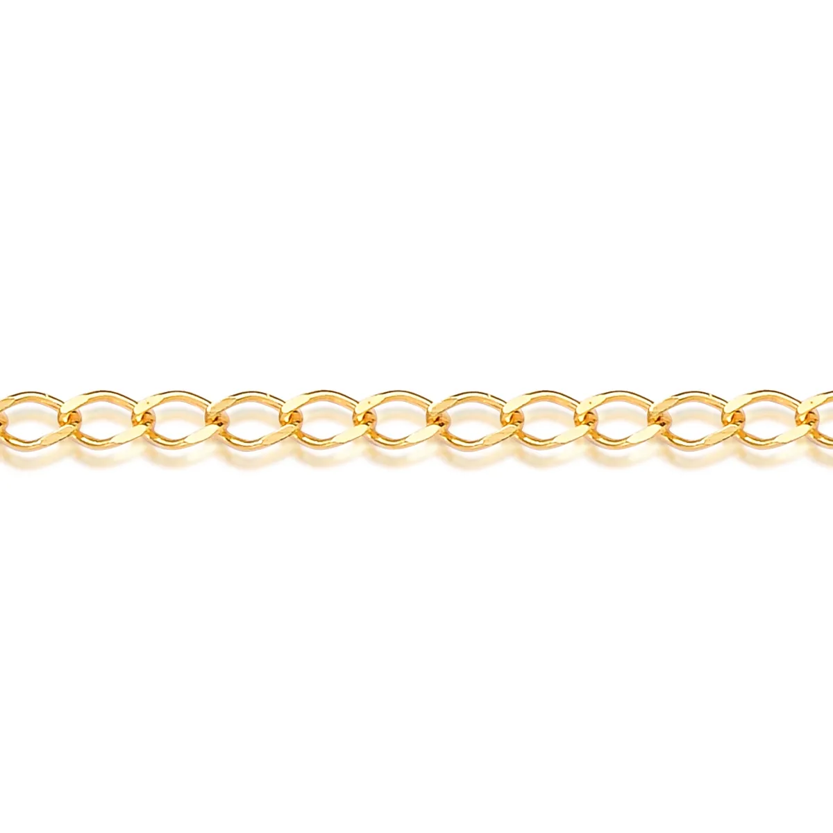 PULSEIRA DE OURO 18K FEMININA GROUMET LOSANGO-18CM