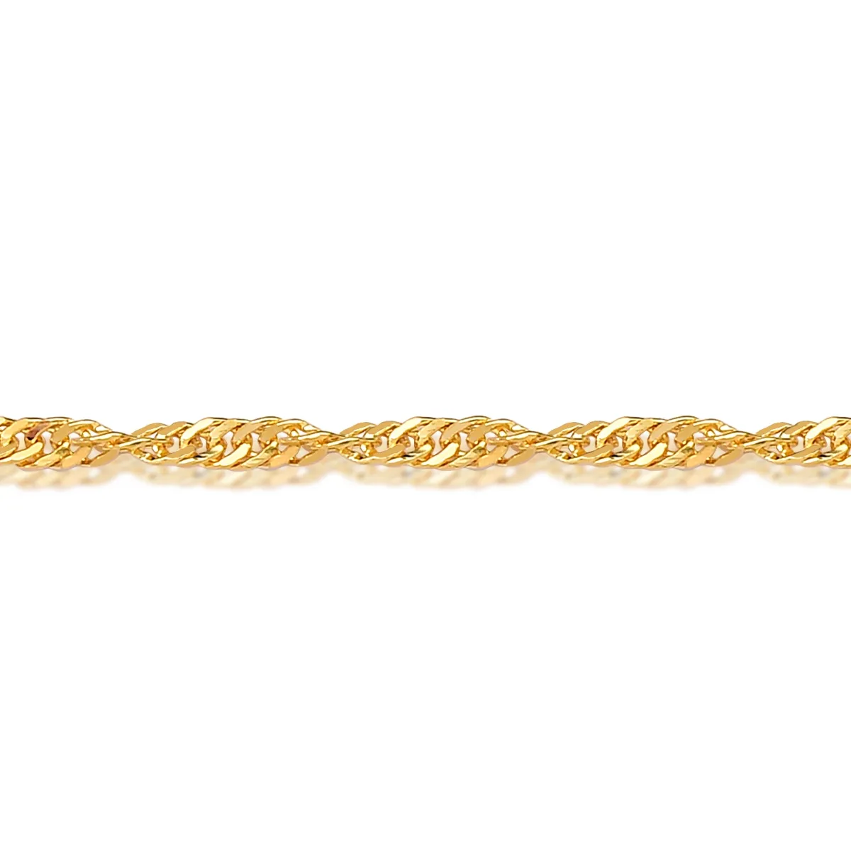 Pulseira de ouro 18k SINGAPURA 18CM