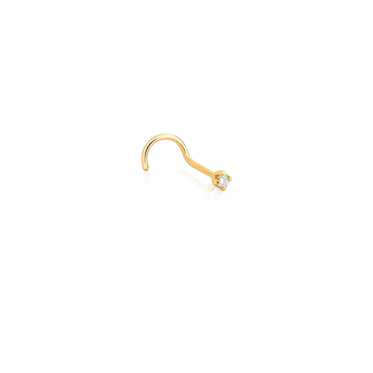Piercing de nariz Essentials ouro 18k com 2pts de Diamantes