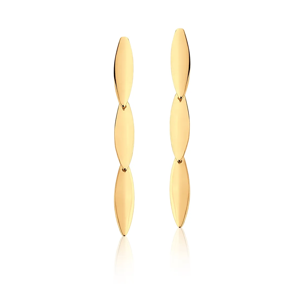 BRINCO EM PRATA 925 COM BANHO DE OURO - COLEÇÃO RAIN