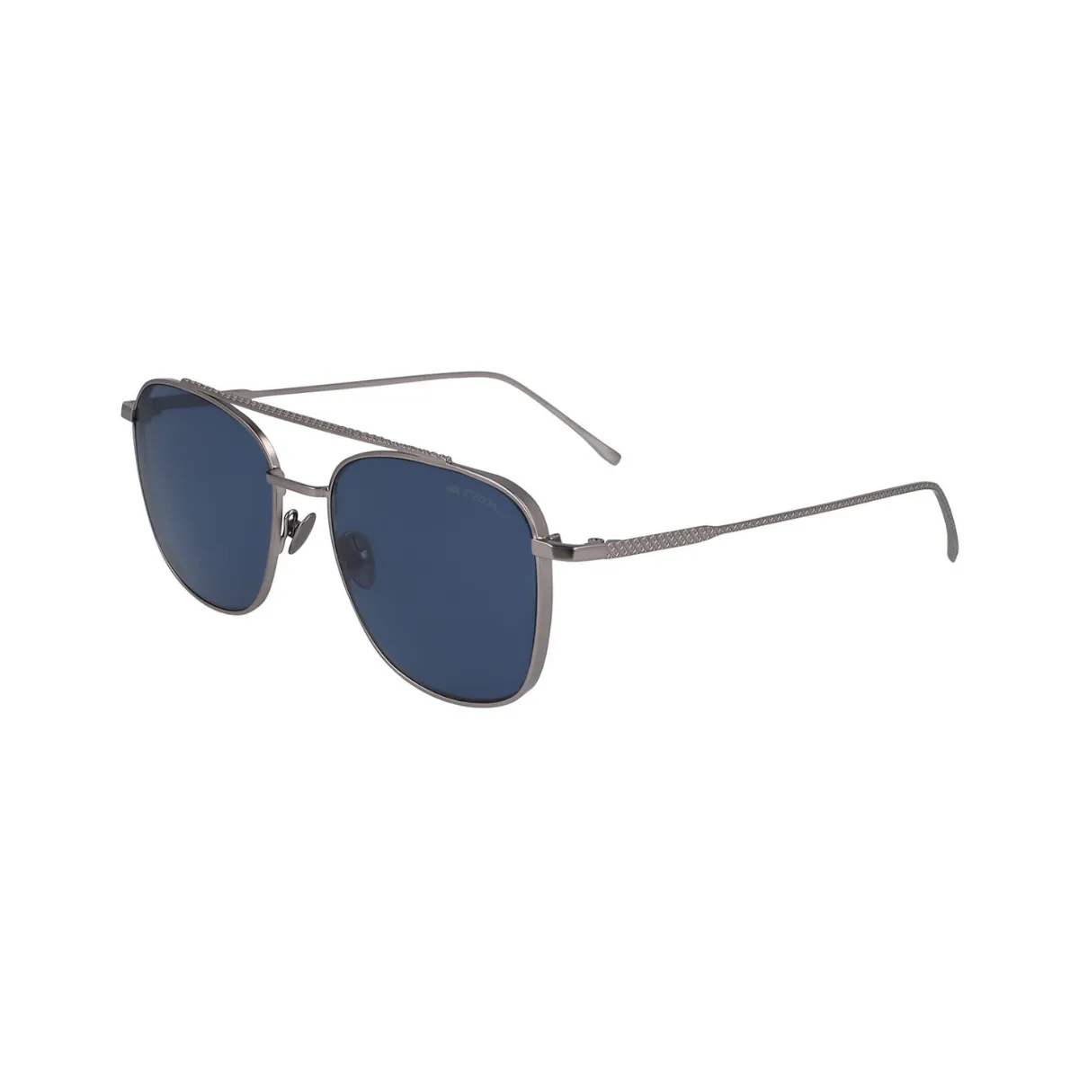 Óculos de Sol Lacoste L217S 033 55 Metal Cinza com lentes na cor Azul