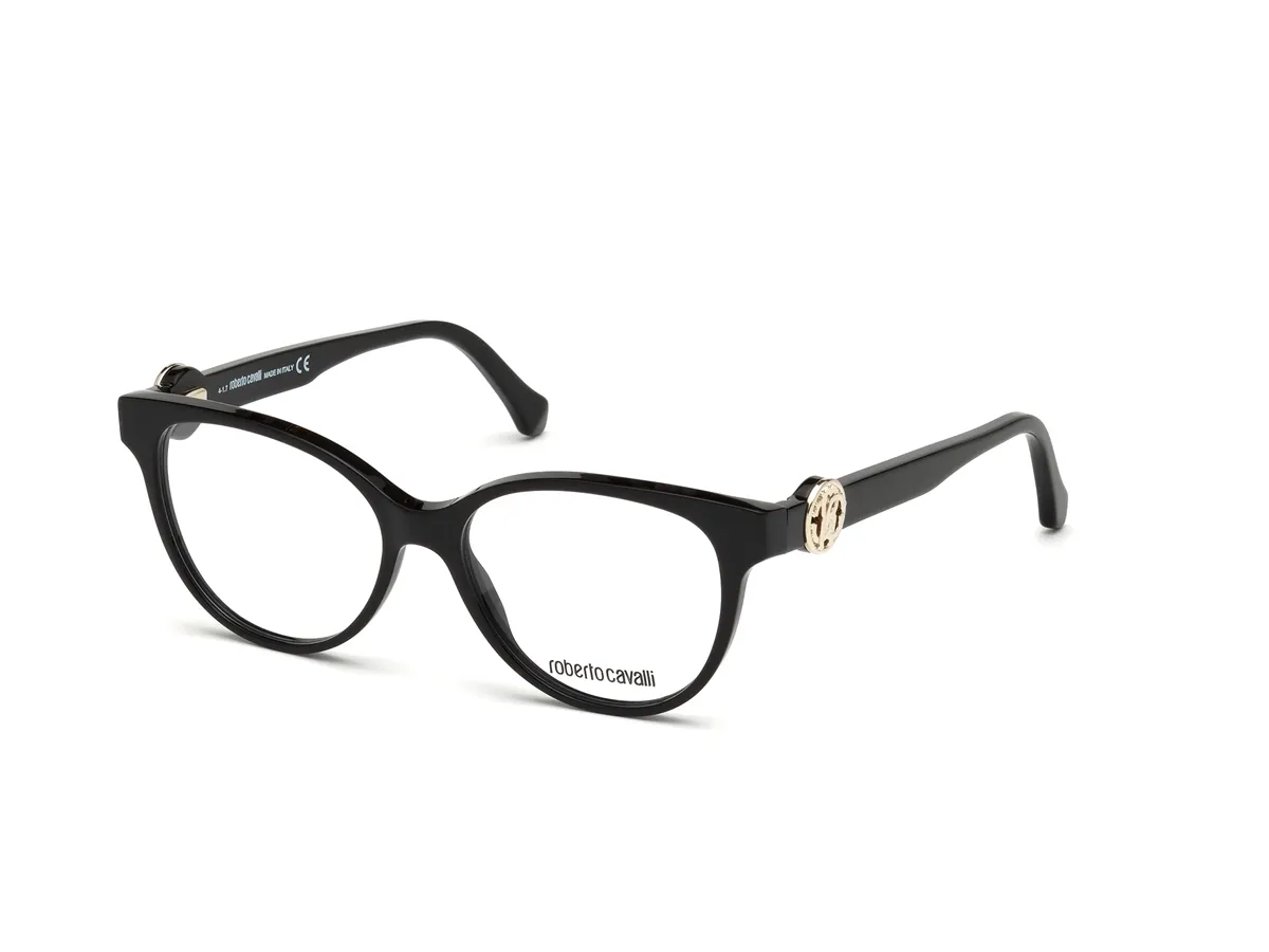 Óculos de Grau Roberto Cavalli RC5047_52001 Acetato Preto