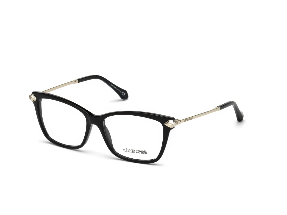 Óculos de Grau Roberto Cavalli RC5066_53001 Acetato Preto