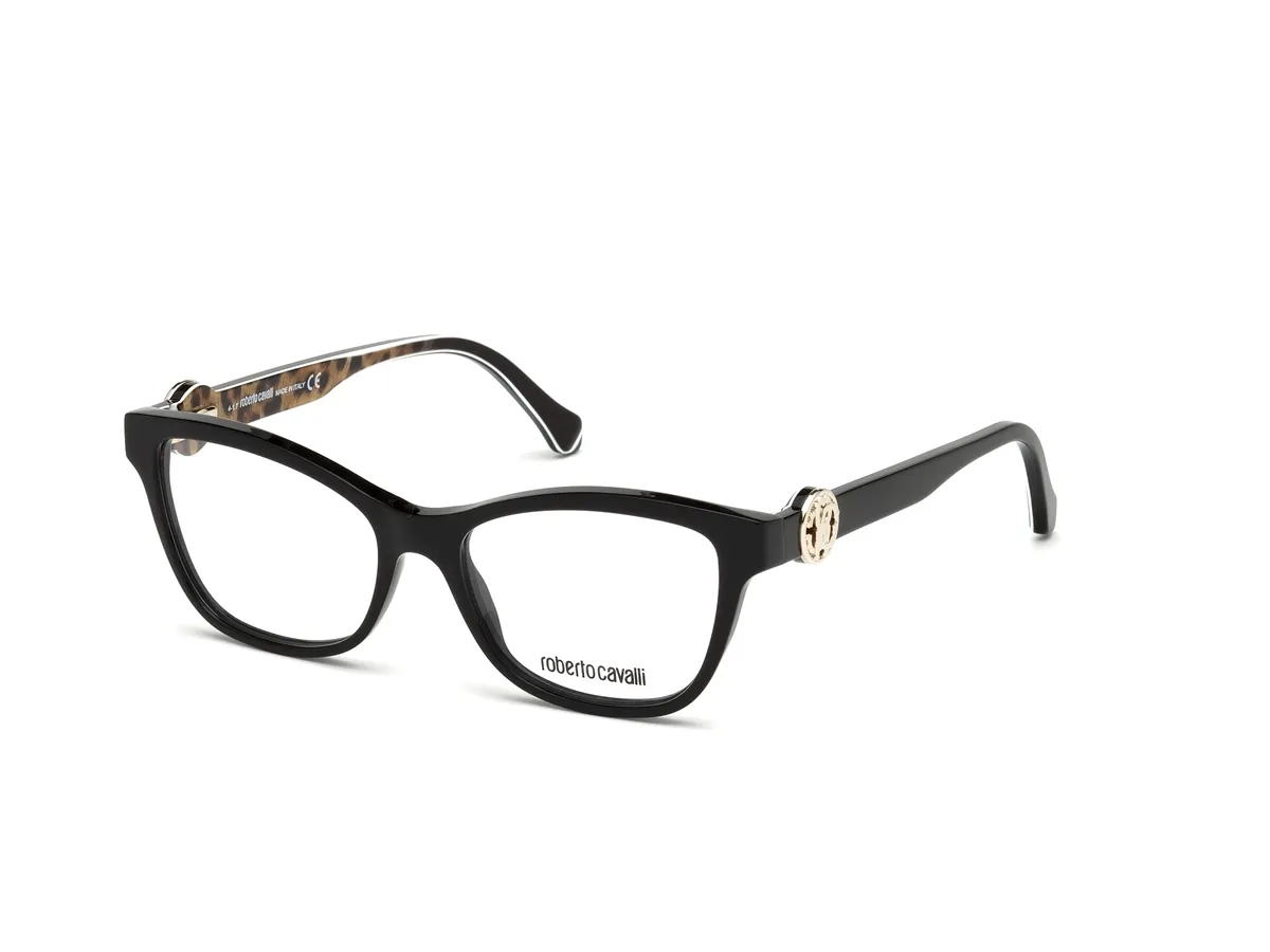 Óculos de Grau Roberto Cavalli RC5048_52005 Acetato Preto