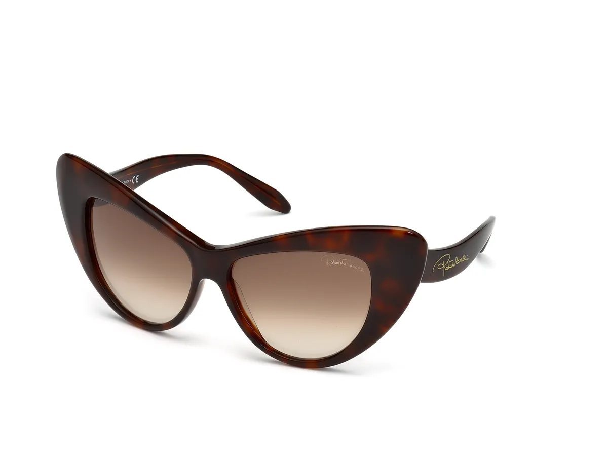 Óculos de Sol Roberto Cavalli RC737S_5852F Acetato Marrom Mesclado com lentes na cor Marrom Degradê