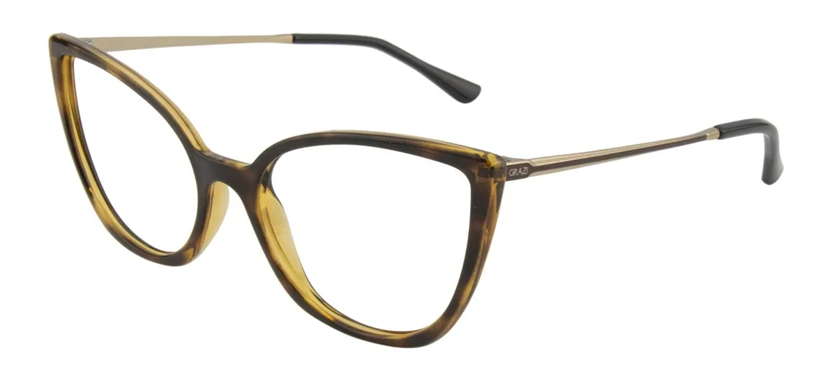 Óculos de Grau Grazi Massafera 0GZ3082 Acetato Vermelho Mesclado