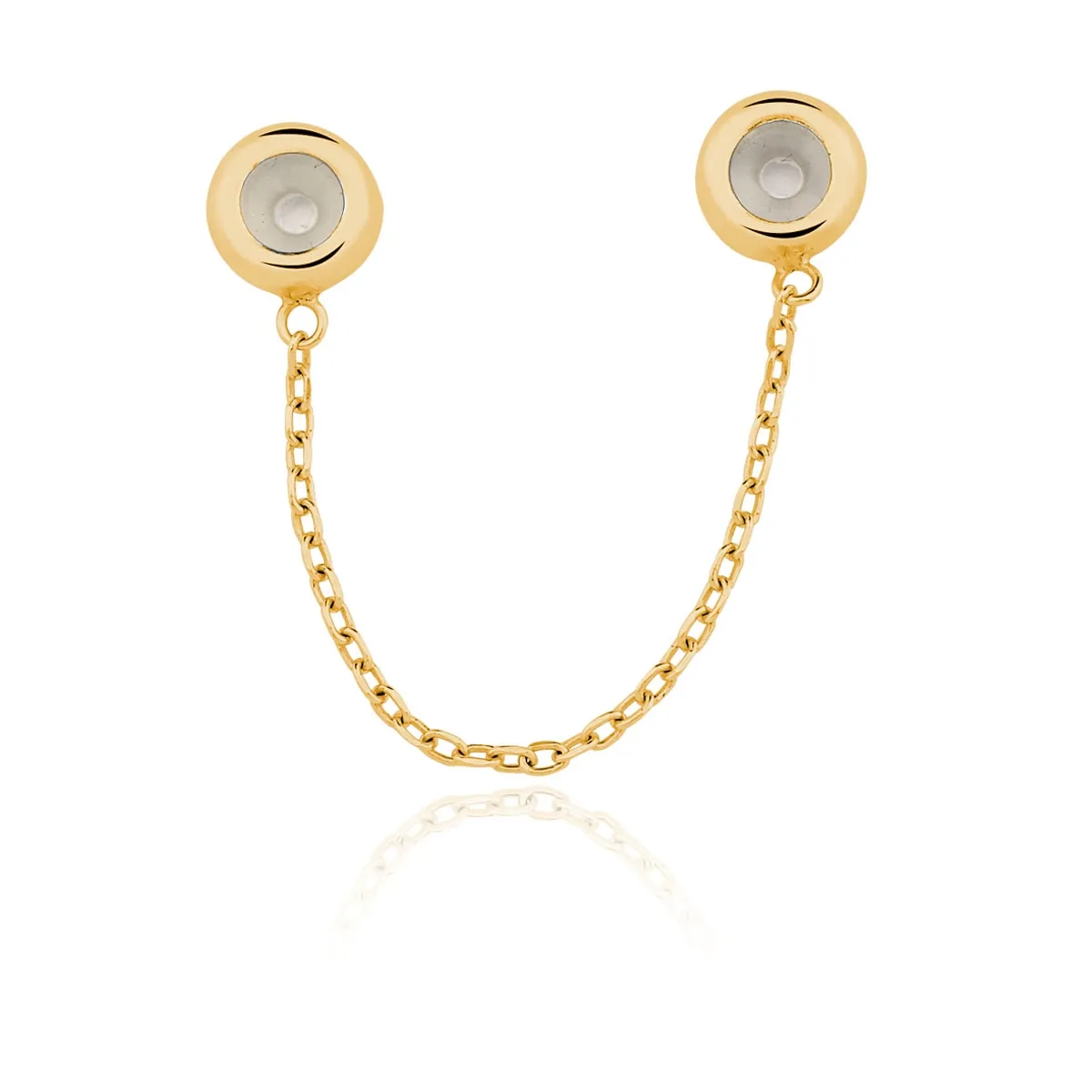 Pingente de Ouro 18k Stopper  com Corrente.