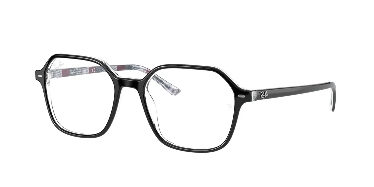 Óculos de Grau Ray-Ban John 0RX5394 8089 51 Acetato Preto